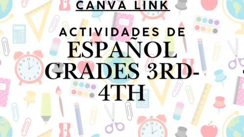 Preview of Recurso en Video + PDF en Español | Actividades para escuela primaria