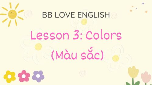 Preview of Slide for leaning/ teaching English at home: Colors