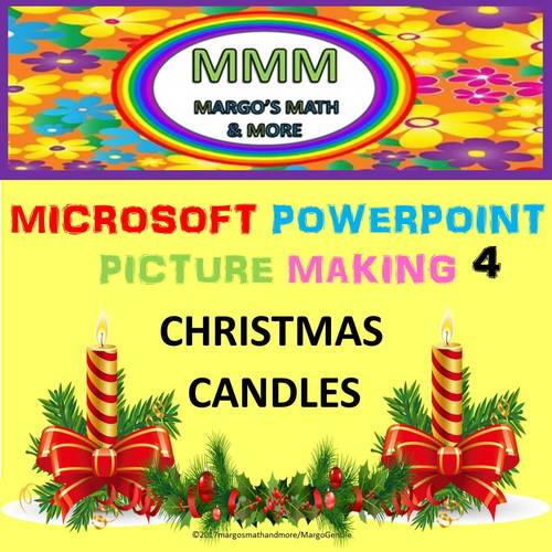 Preview of Video 4 Tutorial:Make Christmas Candles With Microsoft PowerPoint's Basic Shapes