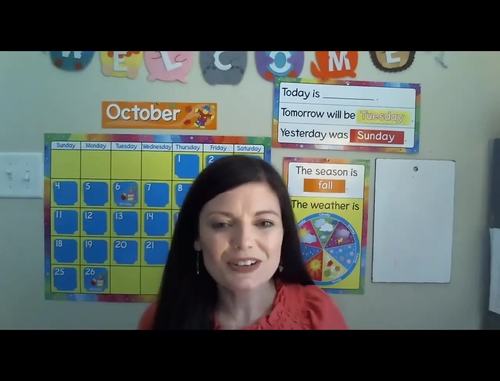 Preview of Circle Time Online//Pp is for Pumpkins//Preschool - Kindergarten Lesson