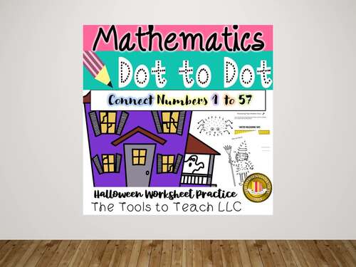 Halloween 8 Connect Dot-to-Dot Worksheets Numbers to 57 Grade 1 | TPT