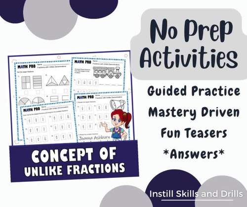 Comparing and Ordering Fractions With Unlike Denominators Practice