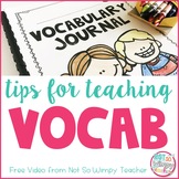 Vocabulary Teaching Tips FREE Video