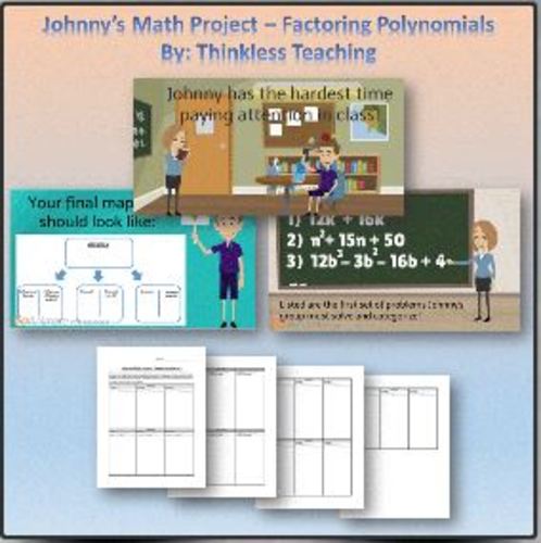 Preview of Johnny's Math Project - Factoring Polynomials