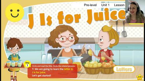 Preview of Pre-level U1 L8 video -J IS FOR JUICE