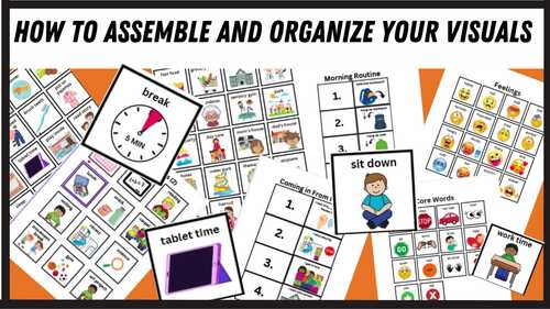 Visuals for Teachers to Use at School - featuring a boy character