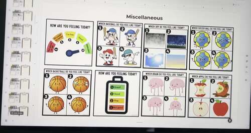 Daily Check-In Visual Scales | Morning Message Slide Templates | Seasonal