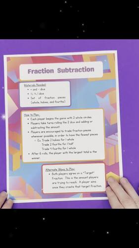 Creating Fraction Models Game
