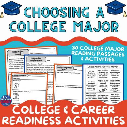 College Majors Career Readiness College Exploration Planning Reading ...