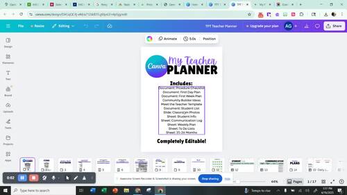 Canva 25-26 Teacher Planner and Back to School Resource by April Gosse