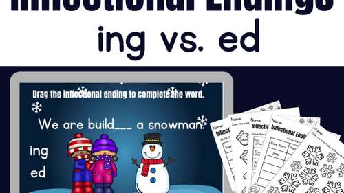 Inflectional Endings (ed & ing) | Winter | 1st Grade Phonics | Google ...