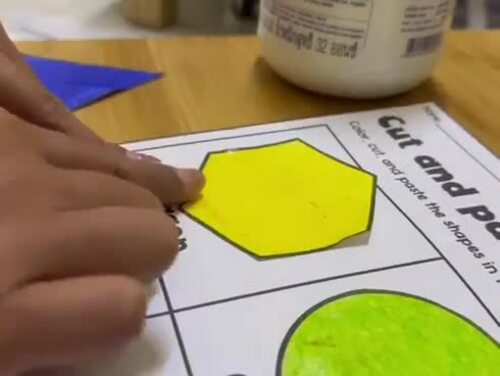 2D Shape Sorting Cut and Paste | 2D Shape Sorting Activities Kindergarten