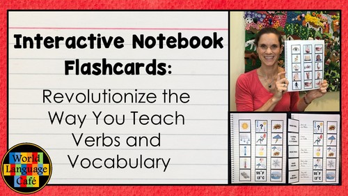 Preview of French Spanish Interactive Notebook Flashcards:  What They Are How to Use Them