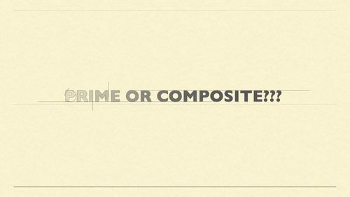 Preview of Distance Learning Math: Prime and Composite Numbers