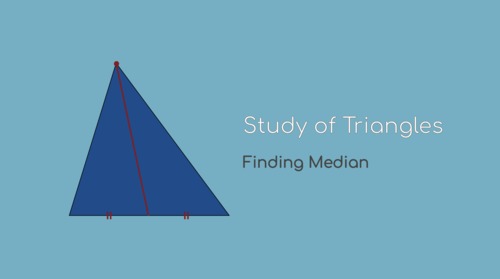 Preview of Montessori Geometry Study of Triangles (Finding Median) Presentation
