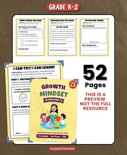 Mega Bundle Growth Mindset Lessons K–2 | Social Emotional Learning ...