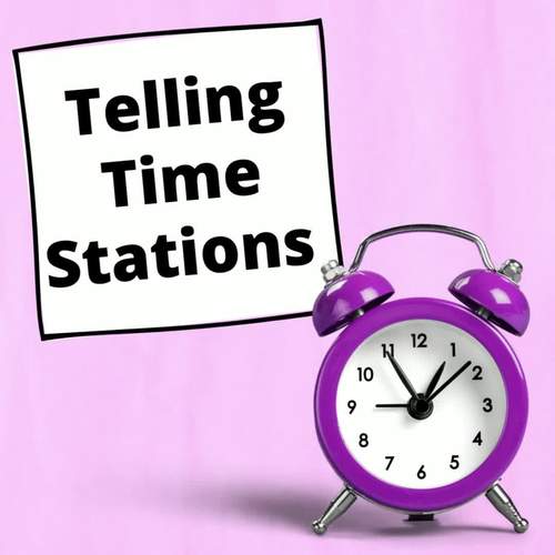 Telling Time Station 4 Spin a Time Game Time to the 5 minute interval