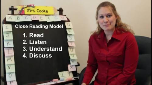Preview of ELA Close Reading Model and Writing Mini Lesson 3