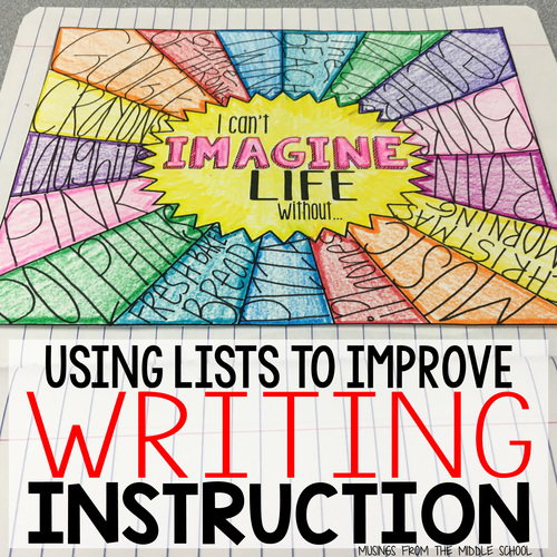Preview of Using Lists to Improve Writing Instruction
