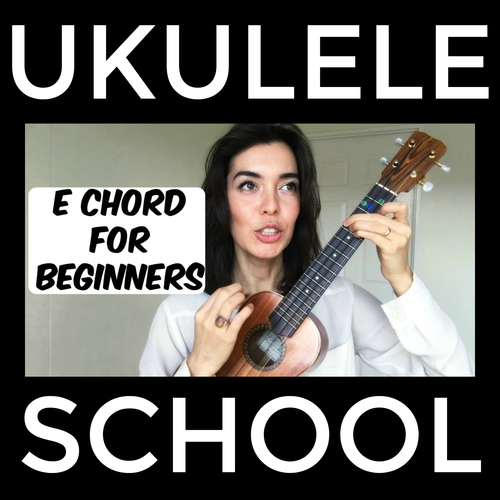 Ukulele School E Chord Tutorial by Bernadette Teaches Music TpT