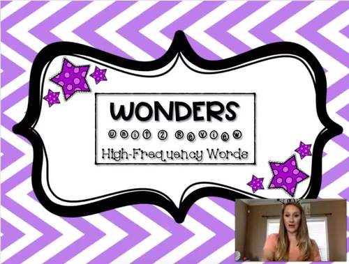 Preview of Reading Wonders Unit 2 Week 2 High-Frequency Words Interactive Teaching Video
