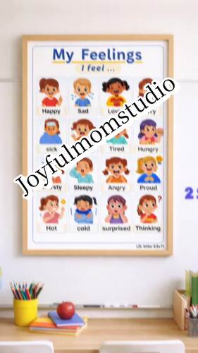 Emotions & Feelings Chart for Toddlers & Preschoolers / SEL Printable ...