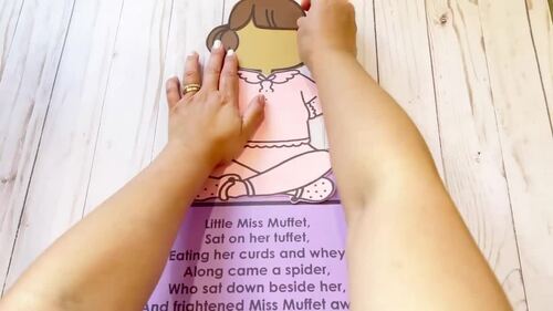 Little Miss Muffet Nursery Rhyme Craft by Liv and Leb | TPT