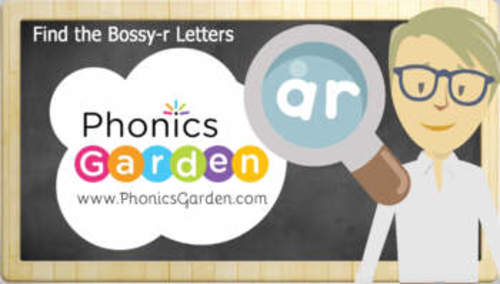 Preview of AR | Find the Letter | Bossy-R | STREAMING Video | Phonics Garden