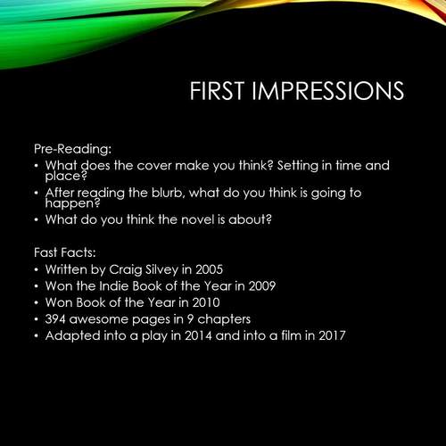 Jasper Jones Analysis Powerpoint by Zac's Teaching Resources TpT