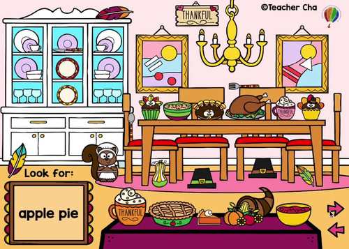 I Spy + Reading Comprehension: Thanksgiving Edition (BOOM™ Cards ...