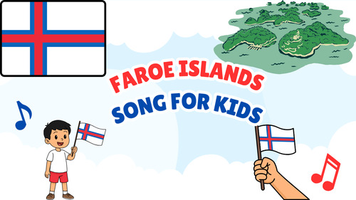 Preview of Faroe Islands Song for Kids | Nordic Island Geography Music Video + Lyrics PDF +