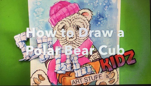 Preview of How to draw a Wintery Bear Cub