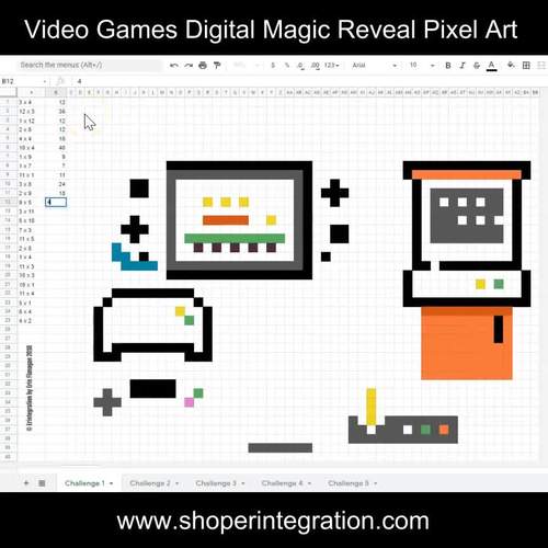 Mario Day MAR10 Day | Video Games Pixel Art Magic Reveal | MULTIPLICATION