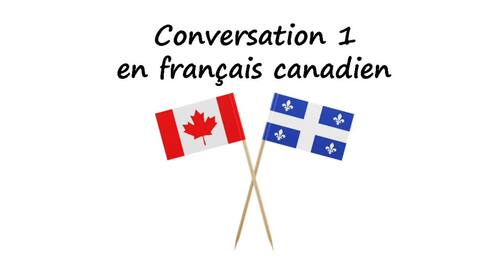 Preview of Conversation with a kid in French beginner Canadian French Quebec accent