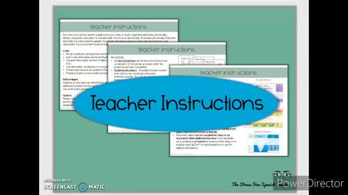 Spanish Positive Personality Traits Project Personalidad Character Education Sel