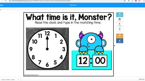 Telling Time to the Hour Set #3 - Boom Cards™ - For Distance Learning