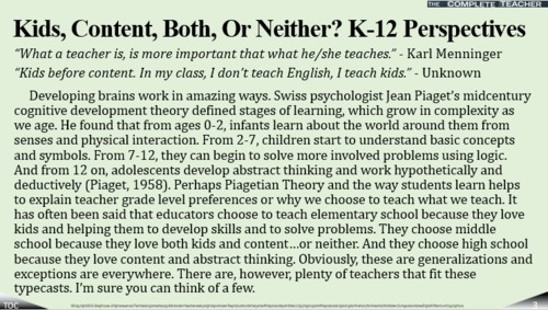 Preview of COMPLETE TEACHER Lesson 3 - Kids, Content, Both, Or Neither? K-12 Perspectives