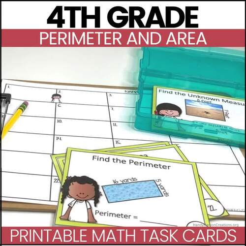 Go Math 4th Grade Chapter 13 Perimeter and Area Activity | TPT