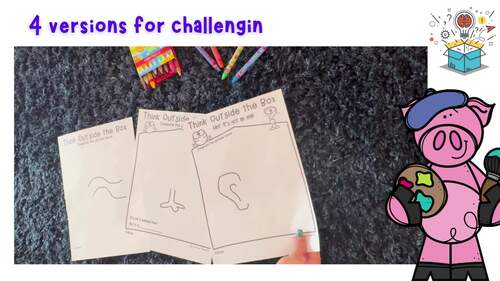 Think Outside the Box Thursday | Finish the Drawing - Brain Break ...