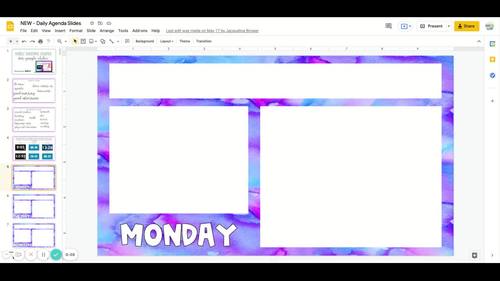 Daily Agenda Slides Google Slides by Brower Power Science | TpT