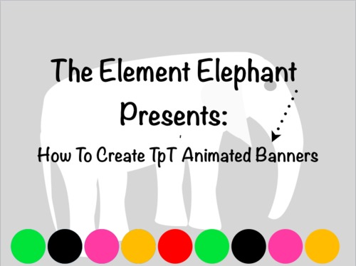Preview of TpT Animated Banner Tutorial