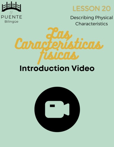 Preview of Describing Physical Characteristics - Introductory Video Lesson 20