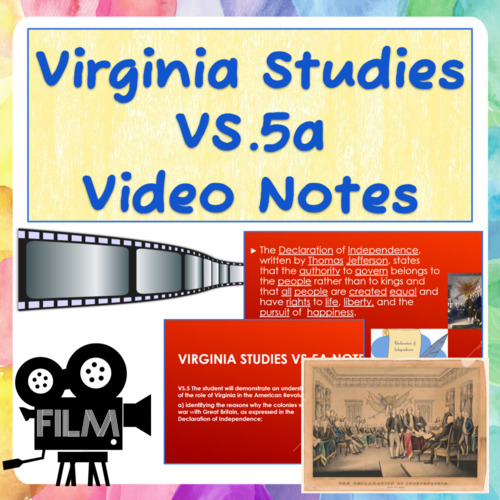 Preview of Virginia Studies VS.5a Notes Recording