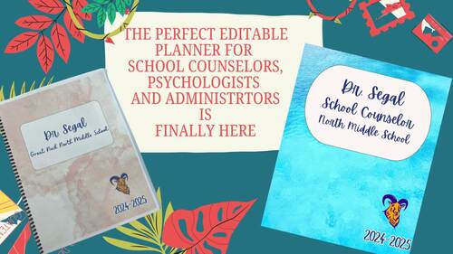 Perfect School Planner for Counselors/Psychologist/Social Worker ...