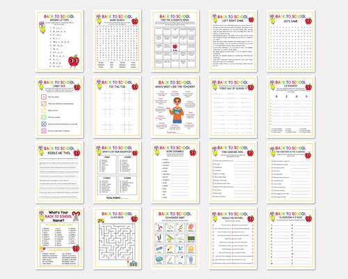 Back to School Classroom Games, Find the Classmate Bingo, Name Game