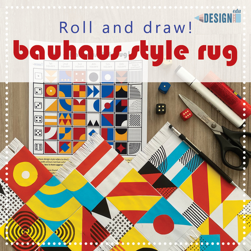 Preview of Roll and Draw - Bauhaus Style Rug video