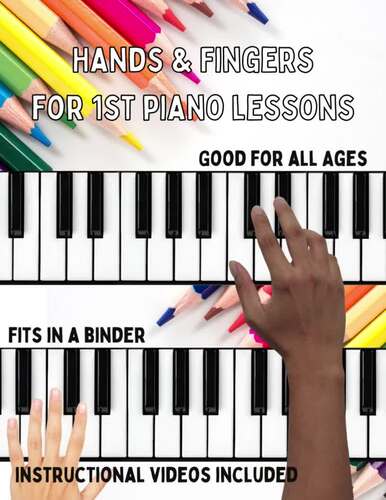 Hands Finger Numbers for First Piano Lessons TPT