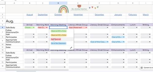 Digital Behavior Data Tracking Bundle for IEP Goals | ABC Data + Daily ...