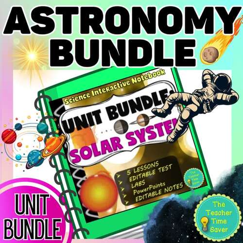 Solar System Unit Google Slides Notes & Slides Bundle | Space Science Unit