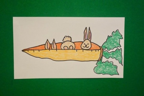 Preview of Let's Draw Bunnies in a Carrot!